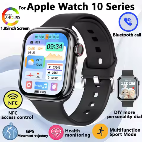 For Apple Watch 10 Smart Watch GPS NFC More Personality Dial Women Health Monitoring Sports Mode Mus