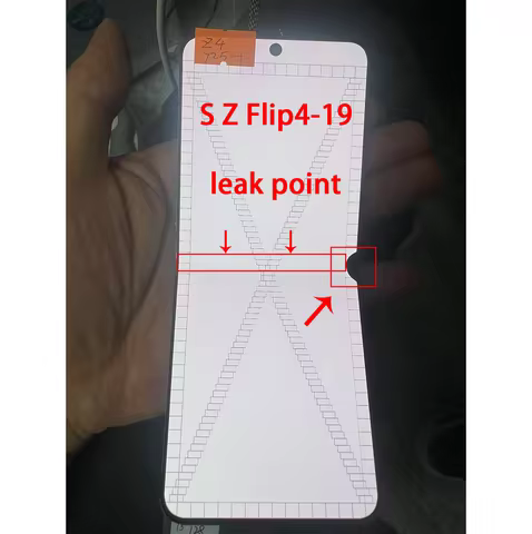Withn Single AMOLED LCD For Samsung Z Flip 4 Defected Dot Line LCD Inner Screen For Z Flip 4 Display