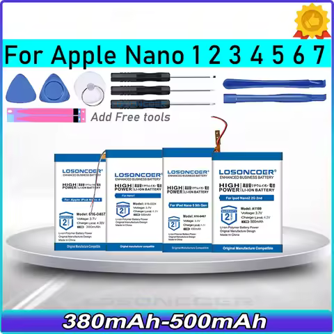 616-0640 616-0639 450mAh Battery For Apple iPod Nano 7th 7 Gen A1446 3 3G 3rd 3Gen Generation 3TH A1