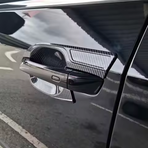 For Isuzu MU-X muX 2022 2023 2024 ABS Carbon Fiber Door Handle Cover Door Bowl Frame Trim Protection