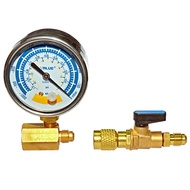 1set ไมครอนเกจ Vacuum Gauge VALUE แบบเข็ม พร้อมวาล์วปิดเปิด ติดตั้งกับเครื่องแวคคั่ม ตรวจสอบรั่ว หน้