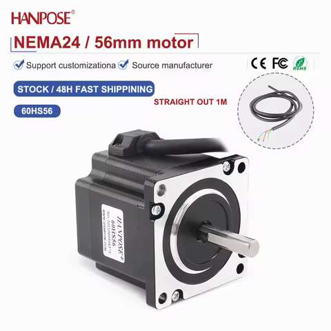 NEMA24 60HS56 stepper motor 1.5N.m 4.0A two-phase four wire 3D printing accessories motor manufactur