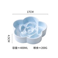 陶瓷慢食碗 藍色花朵造型