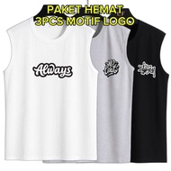 MEN'S SINGLET CONTENTS 3 PCS MEN'S CLOTHING/ UNDERSHIRT SAVING PACKAGE/ 3 PCS SINGLET MEN'S TANKTOP 