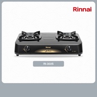 Rinnai RI302S Kompor Gas 2 Tungku Teflon Original Garansi Resmi - Hemat Gas & Anti Lengket