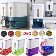 DISPENSER BERAS 12KG 25KG / RICE BOX TEMPAT PENYIMPANAN BERAS OTOMATIS- Pictura Store