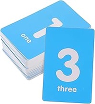 ORFOFE 50Pcs plastic number cards double sided number signs number plate sticker table number holders decorations cards for signs desk Table number mirror image table number card