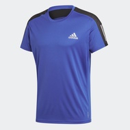 adidas วิ่ง เสื้อยืด Own the Run ผู้ชาย สีน้ำเงิน FT1431