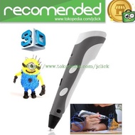 3D Stereoscopic Printing Pen for 3D Drawing - White / Black