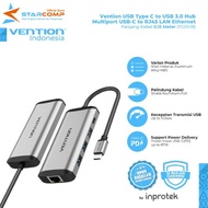 Vention [TGD] USB Type C to USB3.0 Hub Multiport to RJ45 LAN Ethernet