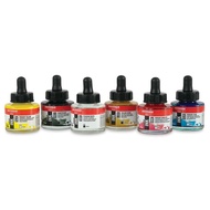 AMSTERDAM ACRYLIC 30ML INK ACRYLIC/ (CAN BE USED FOR LEATHER PAINT) WHITE/YELLOW/RED COLORS
