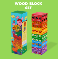 Wiggle Wiggle Wood Block set / ชุดบล็อกไม้ ของเล่นเสริมพัฒนาการเด็ก
