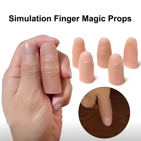 Fake Finger Prosthetic Limbs Silicone Artificial Finger Magic Props Disappear Trick Prank Party Show