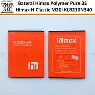 Baterai Handphone Himax Polymer Pure 3S H Classic M20i KLB210N340 Double Power OEM Batre Batrai Batt