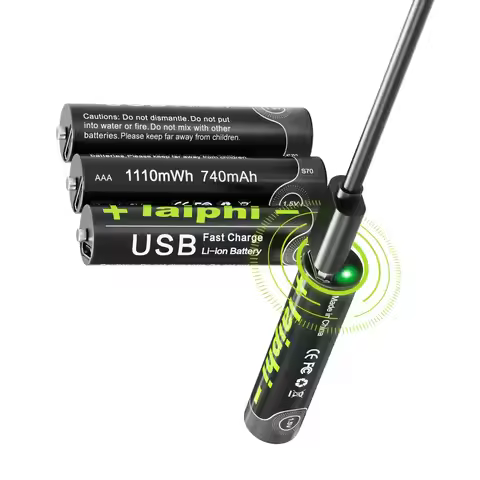 AAA new large capacity rechargeable lithium ion battery AA A 1.5V USB fast charging lithium ion batt