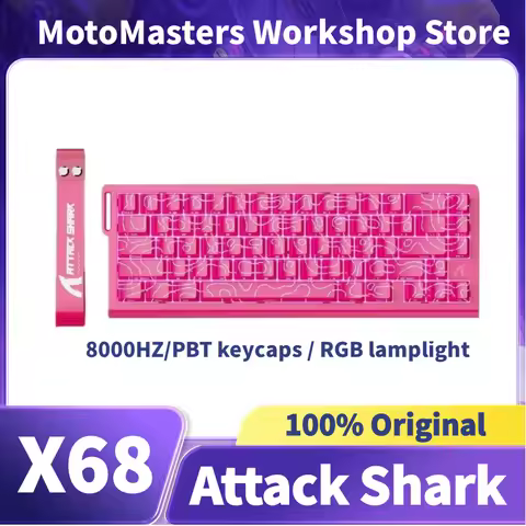 Attack Shark X68HE 8000Hz Wired Magnetic Mechanical Keyboard66 Key Layout RGB Illumination Customiza