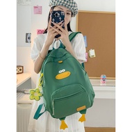 Cartoon Little Duck School Bag For Girls, College Students, Versatile Japanese High School Students, Korean Style Girl B