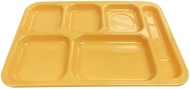 A-to-Z Supply ML802YW Tray, 14-1/2"W x 10"D x 7/8"H, Right Hand (6) Compartment, Yellow, Melamine, N