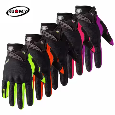 SUOMY SU-09 Motorcycle Gloves Summer Breathable Motorcyclist Gloves Men Women Motorbike Riders Touch