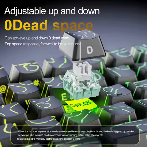 Attack Shark X68HE 8KH Wired Magnetic Axis Mechanical Keyboard Custom Magnetic SwitchPBT Keycaps 128