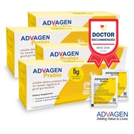 [Bundle of 4] Fibrosol ADVAGEN Prebio - Soluble Prebiotic Fiber On The Go Powder Packets for Support