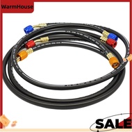 1.8M 3 Set Black Anti-Explosion Refrigerant Tube 1.8M 3 Pcs Refrigerant Tube Hose Tube Kit for R12, 