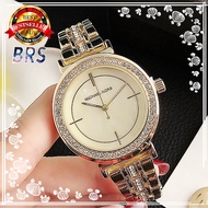 [กล่อง] คลังสินค้าพร้อม! Michael Kors Original ใหม่นาฬิกาแบรนด์ผู้หญิง Branded Luxury นาฬิกาสีทองสตรี Luminous สแตนเลสแฟชั่นสุภาพสตรีนาฬิกาข้อมือ