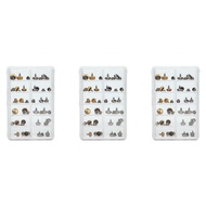 40PCS Watch Crowns Watch Waterproof Replacement Assorted Repair Tools with Box