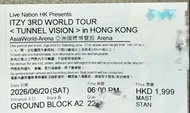 換ITZY香港演唱會門票