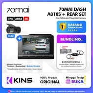 Newest - 70mai Dash Cam A810 Set Front 4K 2160P Rear HDR 1080 GPS / 70mai A800s