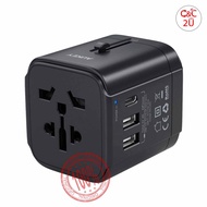 [ORIGINAL] Aukey PA-TA01 Universal Travel Adapter With USB-C and USB-A Ports