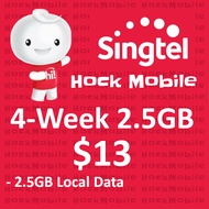 Singtel Prepaid $13 4-week 2.5GB Local Data / Top Up / Renew