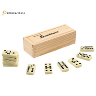 Wooden Box Domino Set Nine Dominoes Set Of 28 Dominoes Dominos Game Domino Table Domino Train Mexica