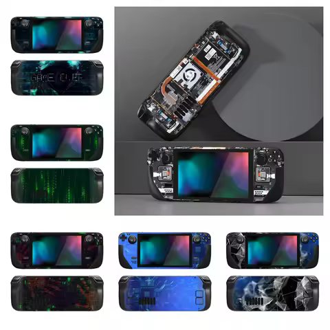 PlayVital Full Set Protective Skin Decal for Steam Deck LCD, Vinyl Stickers Cover for Steam Deck OLE