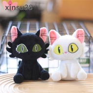 XINSU38 คาวาอิ Cartooon 12ซม. ค่ะ อะนิเมะ ตุ๊กตาสัตว์ยัดไส้ แมวดำ พวงกุญแจแมวซูซุกิ พวงกุญแจซูซุกิ ข