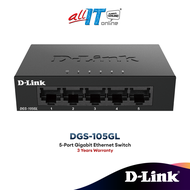 D-Link ( DGS-105 / DGS-105GL / DGS-108GL ) Unmanaged Gigabit Metal Desktop Switch