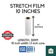 Stretch Film / Cling Wrap 10 inch x 300 meters Pallet Wrap / Jack Wrap / Stretch Wrap
