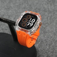 Clear Silica Gel Smartwatch Strap Ultra-transparent Glacier Case