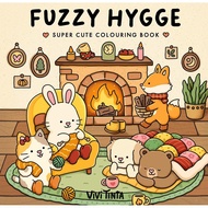 Fuzzy Hygge: Cute and Cozy Coloring Book for Adults & Teens Featuring Adorable Animals Characters fo