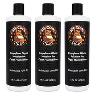 Propylene Glycol Humidor Solution for Cigar Humidifiers (16 oz Bottles) - 3 PACK