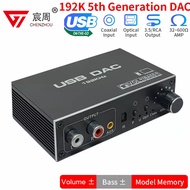 อะแดปเตอร์แปลงไฟสัญญาณดิจิทัลเป็นแอนะล็อกสำหรับทีวีรีโมทคอนโทรล DAC มีสายโคแอกเซียล USB 192กิโลเฮิรตซ์ USB DAC Digital to Analog Audio Converter Adapter Support USB to transmit PC-side player signal