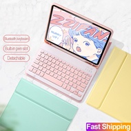 For iPad 10.2 Keyboard Case for Apple iPad 10.2 7th Gen 8th 9th Generation Wireless Bluetooth Keyboard cases Cover casing  with Pencil Holder