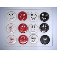 Brooch 3.2cm/4.4cm Smile Face Badge