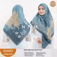 top sale hijab syari motif jilbab segiempat jumbo kerudung 130x130