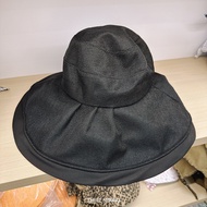 Wholesale Korea 2026 new big eaves bucket hat French quiet luxury sun hat vacation sun protection bi