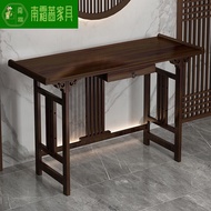 HY-JD Ji Rongchun New Chinese Style Hallway Table a Long Narrow Table Solid Wood Light Luxury Altar Altar Buddha Shrine