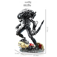 Miniso GALAXY SPACE STARS-ALIEN Xenomorph Prometheus Facehugger Mecha ภาพยนตร์ Series Building Block