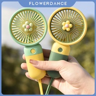 Mini Fan Rechargeable Mini Travel Outdoor Fan With Powerbank For School Cooling Fan Usb Portable Handheld Small Fan Mini Rechargeable flower