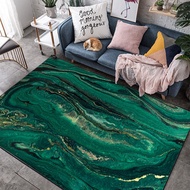 Modern Vivid Green Abstract Pattern Printed Carpet European Style Soft Carpets For Living Room Anti-slip Rug Floor Mat Doormat