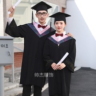 Bachelor's Gown University Graduation Attire Male and Female Academic Style Engineering Undergraduat